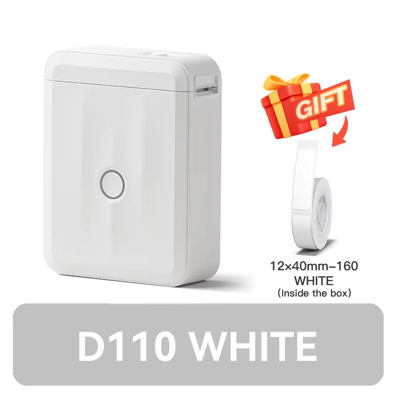 Mini Portable Thermal Label Printer. Smart Label Maker with Tape for Office Home Kitchen School