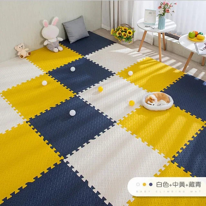 16Pcs Foam Baby Play Mat Puzzle Mat Kids Interlocking Exercise Tiles Rugs Puzzle Floor Tiles Toy Carpet Soft Carpet 30*30*1Cm