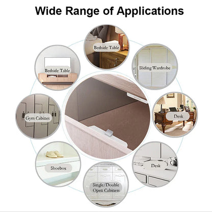 ID Card/Tuya Remote Control Bluetooth-Compatible Keyless Drawer Lock Smart Drawer Swtich Lock Security File Safe Security Home