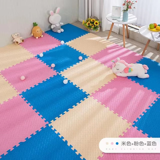16Pcs Foam Baby Play Mat Puzzle Mat Kids Interlocking Exercise Tiles Rugs Puzzle Floor Tiles Toy Carpet Soft Carpet 30*30*1Cm