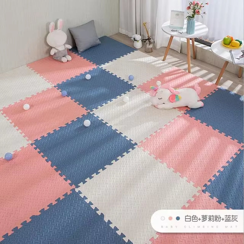 16Pcs Foam Baby Play Mat Puzzle Mat Kids Interlocking Exercise Tiles Rugs Puzzle Floor Tiles Toy Carpet Soft Carpet 30*30*1Cm