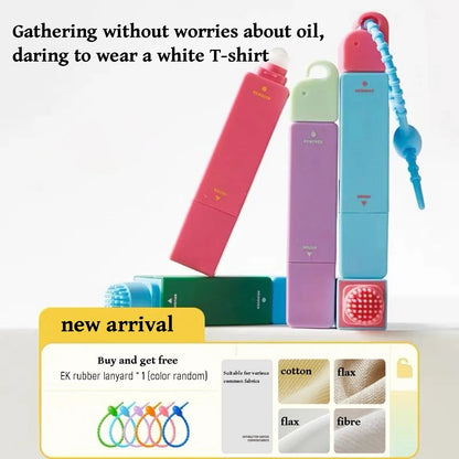 White Clothes Stain Remover Pen Strong Portable Waterless Tant Oil Stain Remover Pen Washing Free Grease Removal Easy to Use