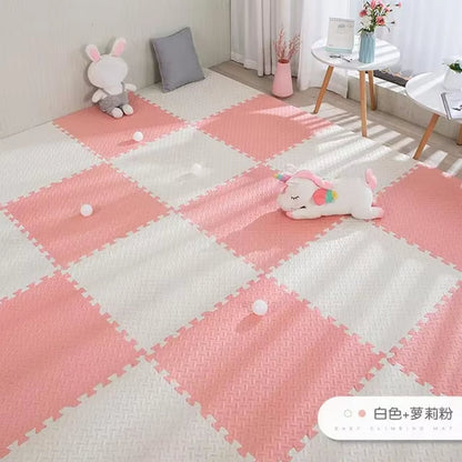 16Pcs Foam Baby Play Mat Puzzle Mat Kids Interlocking Exercise Tiles Rugs Puzzle Floor Tiles Toy Carpet Soft Carpet 30*30*1Cm